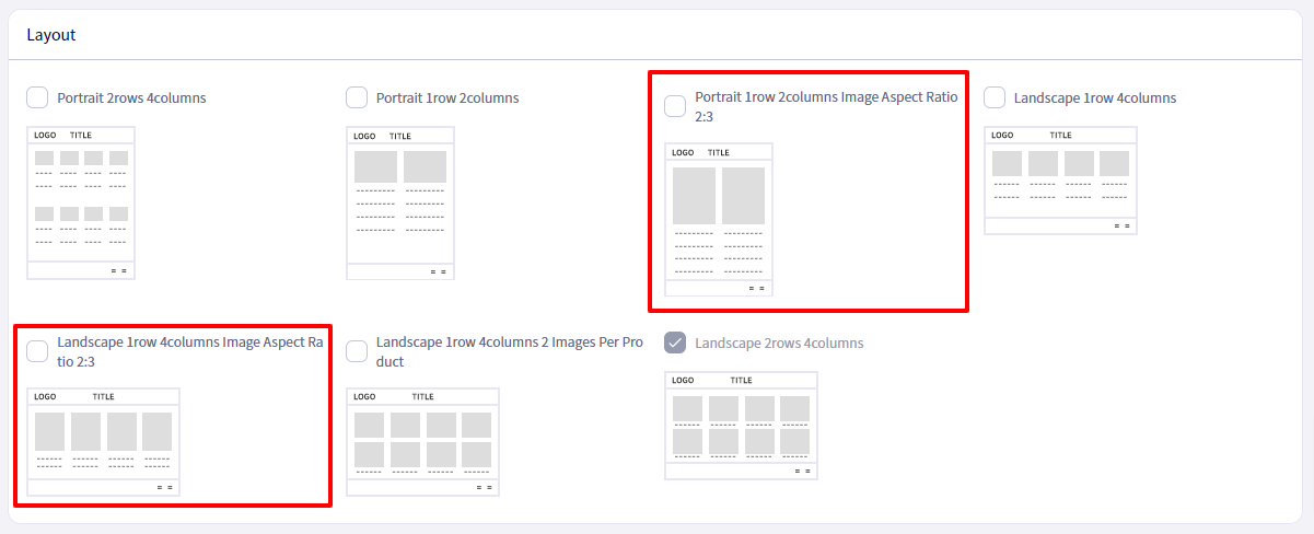 A new layout has been added for Linesheet PDF’s
