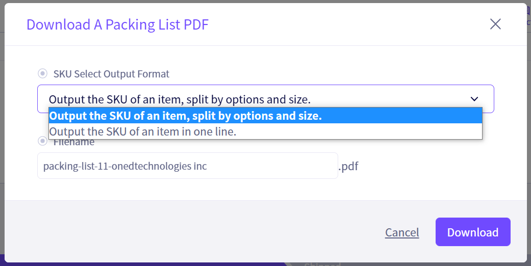 Shipping invoice PDF’s have been updated
